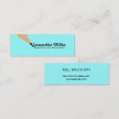 Visitekaartjes voor onderwijzer Skinny vervangen (Voorkant / Achterkant)