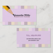 Visitekaartjes voor onderwijzers vervangen (Voorkant / Achterkant)