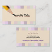 Visitekaartjes voor onderwijzers vervangen (Voorkant / Achterkant)