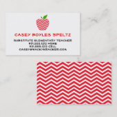 Visitekaartjes voor onderwijzers vervangen (Voorkant / Achterkant)