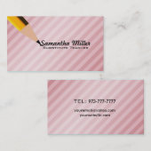 Visitekaartjes voor onderwijzers vervangen (Voorkant / Achterkant)