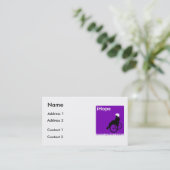 Visitekaartjes voor onderzoek naar de ziekte van A (Staand voorkant)