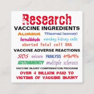 Visitekaartjes voor onderzoeksvaccins / handuitkaa