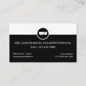 Visitekaartjes voor ongewenste verwijdering (Voorkant)