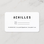 Visitekaartjes voor onroerend goed (Achterkant)