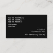 Visitekaartjes voor onroerend goed van klasse (Achterkant)