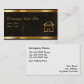 Visitekaartjes voor onroerend goed van klasse (Voorkant / Achterkant)