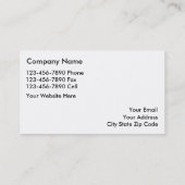 Visitekaartjes voor onroerend goed van klasse (Achterkant)