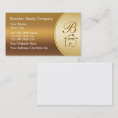 Visitekaartjes voor onroerend goed van klasse (Voorkant / Achterkant)