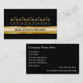 Visitekaartjes voor onroerend goed van klasse (Voorkant / Achterkant)