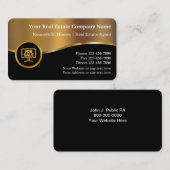 Visitekaartjes voor onroerend goed van klasse (Voorkant / Achterkant)