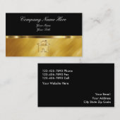 Visitekaartjes voor onroerend goed van klasse (Voorkant / Achterkant)