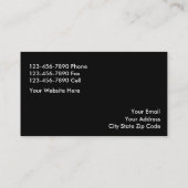 Visitekaartjes voor onroerend goed van klasse (Achterkant)