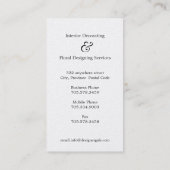 Visitekaartjes voor ontwerper (Achterkant)