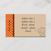 Visitekaartjes voor ontwerper (Achterkant)