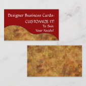 VISITEKAARTJES voor ontwerper (Voorkant / Achterkant)