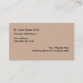 Visitekaartjes voor Oogaandoeningen (Achterkant)