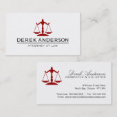 Visitekaartjes voor openbare aanklager (Voorkant / Achterkant)