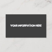 Visitekaartjes voor ophaalgravering (Achterkant)