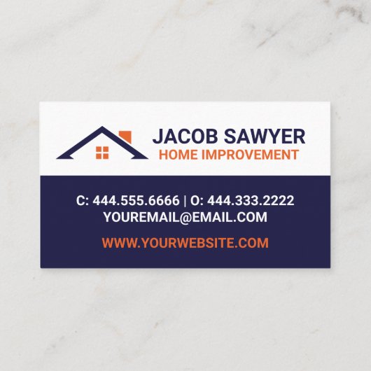 Visitekaartjes voor Oranje en mariene thuisverbete (Achterkant)