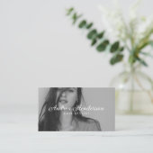 Visitekaartjes voor orderhaarlijst, foto-Afbeeldin (Staand voorkant)