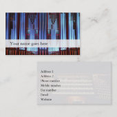 Visitekaartjes voor orgaanmuziek - buizen voor con (Voorkant / Achterkant)