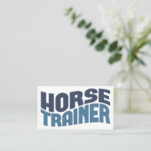 Visitekaartjes voor paardentrainers (Staand voorkant)