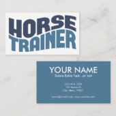 Visitekaartjes voor paardentrainers (Voorkant / Achterkant)