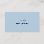 Visitekaartjes voor pampered poodle Grooming (Achterkant)