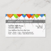 Visitekaartjes voor partijhuur (Voorkant)