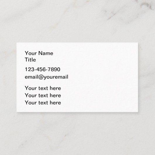 Visitekaartjes voor partijplanners (Achterkant)