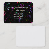 Visitekaartjes voor partijplanners (Voorkant / Achterkant)