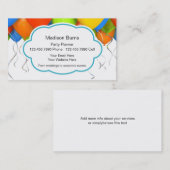 Visitekaartjes voor partijplanners (Voorkant / Achterkant)