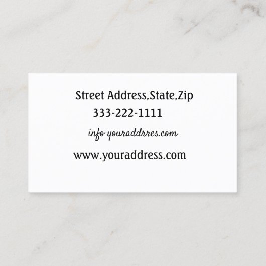 Visitekaartjes voor pedicure en manicure (Achterkant)