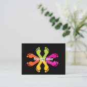 Visitekaartjes voor pedicure en manicure (Staand voorkant)