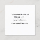 Visitekaartjes voor pedicure en manicure (Achterkant)