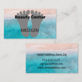 Visitekaartjes voor pedicure en manicure (Voorkant / Achterkant)