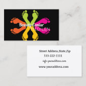 Visitekaartjes voor pedicure en manicure (Voorkant / Achterkant)