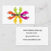 Visitekaartjes voor pedicure en manicure (Voorkant / Achterkant)