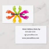 Visitekaartjes voor pedicure en manicure (Voorkant / Achterkant)