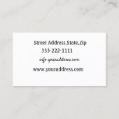 Visitekaartjes voor pedicure en manicure (Achterkant)