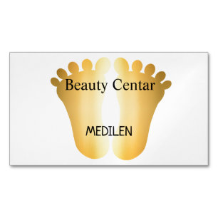 Visitekaartjes voor pedicure en manicure magnetisch visitekaartje