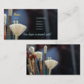 Visitekaartjes voor penselen van kunstenaars (Voorkant / Achterkant)