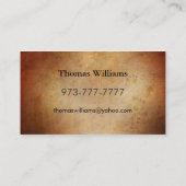 Visitekaartjes voor pensionering contactkaartje (Achterkant)