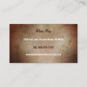 Visitekaartjes voor permaculture Designer (Achterkant)