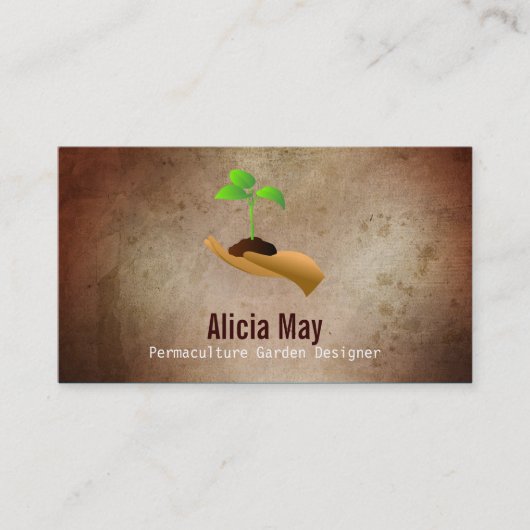 Visitekaartjes voor permaculture Designer (Voorkant)