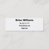 Visitekaartjes voor Personal Trainer Skinny (Achterkant)