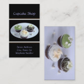 Visitekaartjes voor persoonlijke cupcake (Voorkant / Achterkant)