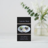 Visitekaartjes voor persoonlijke cupcake (Staand voorkant)