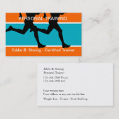 Visitekaartjes voor persoonlijke fitnesstraining (Voorkant / Achterkant)